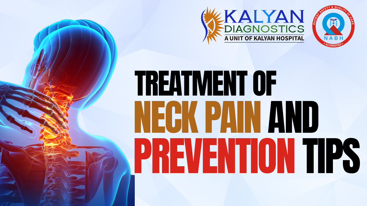 Treatment of neck pain and prevention tips.